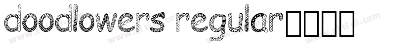 doodlowers regular字体转换